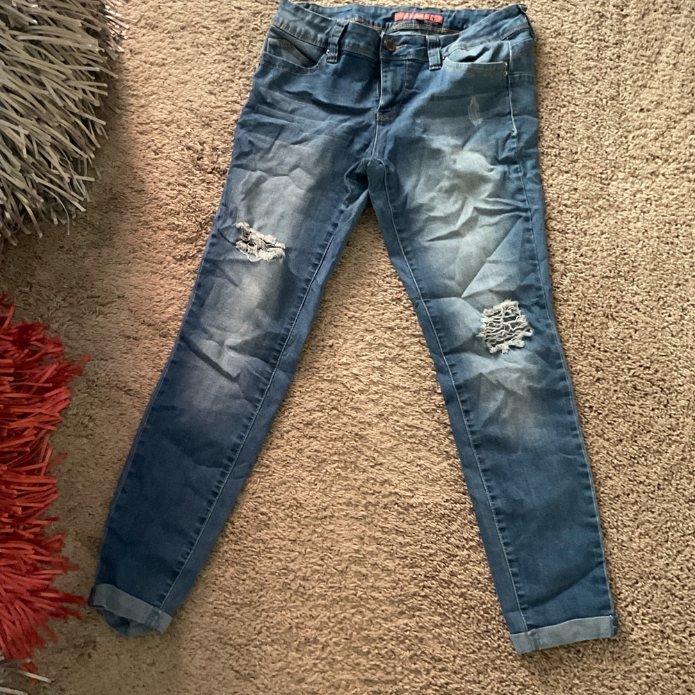 Cute, distressed jeans